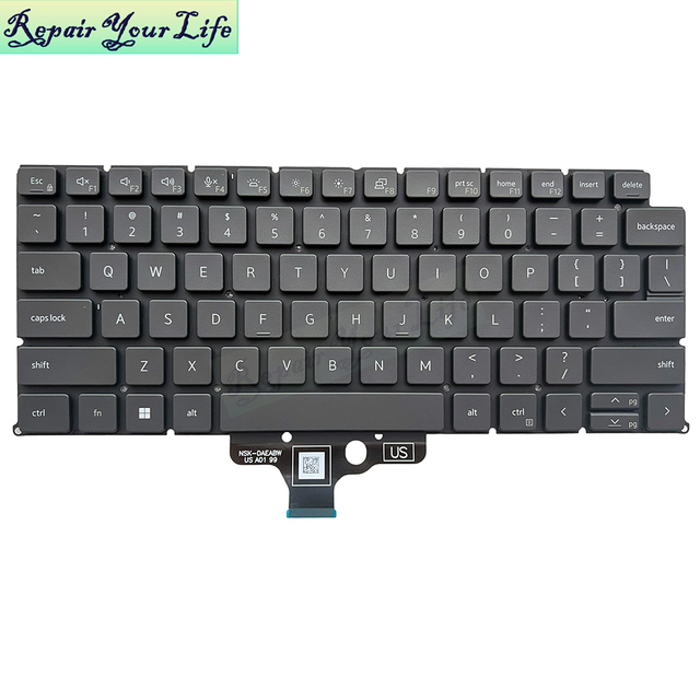 Brand New US English Backlit Laptop Keyboard for Dell Latitude 7340 7350 02DVJH Keyboard New Black Replacement