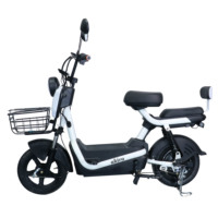 Vente en gros de vélo électrique de 14 pouces vélo électrique vélo électrique de ville 350W 48V 12AH vélo électrique avec panier
