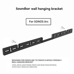 <span class=keywords><strong>Support</strong></span> mural pour <span class=keywords><strong>barre</strong></span> <span class=keywords><strong>de</strong></span> <span class=keywords><strong>son</strong></span> en métal MQ, compatible avec l'enceinte <span class=keywords><strong>Sonos</strong></span> Arc, <span class=keywords><strong>support</strong></span> flottant robuste, <span class=keywords><strong>support</strong></span> audio pour home cinéma, vente en gros - Product Image 2