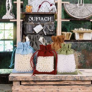 Bolsas de Regalo Ecológicas de Organza con Cordón de Lino, Personalizables para Grabado, Empaque de Dulces y Artículos para Fiestas de Boda - Product Image 2