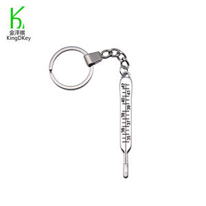 Portachiavi con ciondolo termometro medico in metallo di alta qualità per regali di infermiere medico - Product Image 2