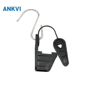 Serre-câble en acier inoxydable type bec de canard pour ancrage de câble aérien FTTH - Product Image 2