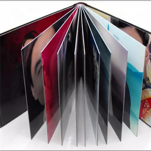 ספר תמונות בלחיצה קרה בצמיגות גבוהה גיליון אלבום pvc התאמה אישית של צבע וגודל