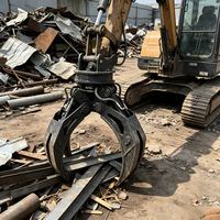 Grappin hydraulique rotatif pour bois, attache pour excavatrice de 1 à 4 tonnes, pince de préhension pour grumes et ferraille, support OEM ODM