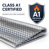 Matériau d'isolation thermique moderne et écologique en feuille d'aluminium avec R4.0 pour applications en four à haute température et sur toiture