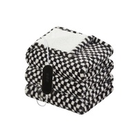 Plaid chauffant électrique portable magnétique réversible en flanelle polaire, très populaire