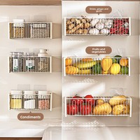 Panier suspendu MIXWARES sans perçage - Étagère de rangement murale pour fruits, légumes et épices