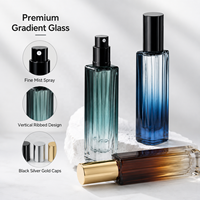 Botol Parfum Spray Kaca Kotak Gradasi 5ml 10ml Mini Portabel Botol Atomizer Wewangian Grosir