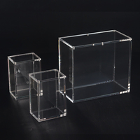Boîte en acrylique transparente personnalisée, écologique, anti-UV, avec aimants, Booster Box, étui en acrylique Etb