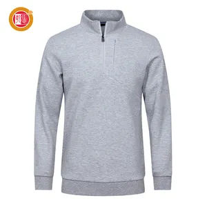 OEM Manufacturer Mens Golf Apparel 100% Polyester Hoodies 1/4 Zip Golf Pullover High Quality 1 2 Zip Collar Sweatshirt