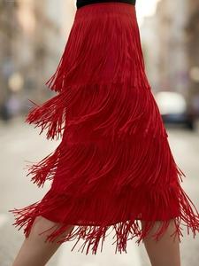 PY 2026 Summer New Arrival Casual Miyake Pleated <b>Skirt</b> Fashion <b>Elastic</b> Waist Flared Tiered Midi <b>Skirt</b> Bulk Clothing Wholesale - Product Image 3