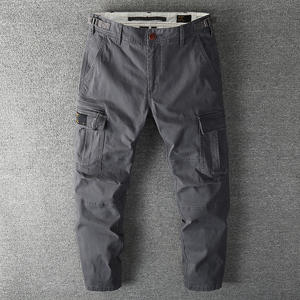 Pantalones <span class=keywords><strong>Cargo</strong></span> de Trabajo para Hombre de Algodón, Overol Casual Grueso Transpirable Resistente al Desgaste con Múltiples Bolsillos, Talla Grande y Corte Holgado - Product Image 2