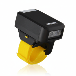 <span class=keywords><strong>Lecteur</strong></span> de codes-barres 2D QR sans fil portable ANSWK RS50 Tiny Mini pour USB 5.0 COM, scanner de codes-barres à anneau portable, en stock - Product Image 1