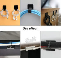 273 pièces Organisateur de gestion de cordon Support de clips de câble auto-adhésif Kit de gestion de câble 273 pièces