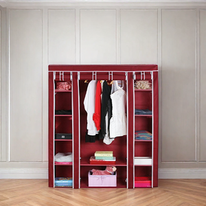 Armarios OEM Personalizados, Armario Moderno Portátil, Muebles <span class=keywords><strong>de</strong></span> Dormitorio Elegantes, Armario Plegable <span class=keywords><strong>de</strong></span> <span class=keywords><strong>Tela</strong></span> - Product Image 1