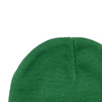 Bonnet d'hiver confortable en tricot avec logo personnalisé unisexe avec manchette pliée