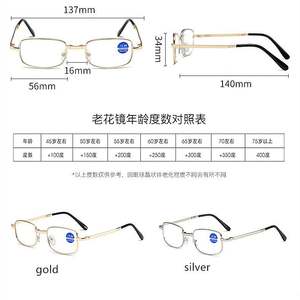 Lunettes de lecture pliables tendance 2025 pour hommes et femmes, lunettes de presbytie en métal pliables avec étui - Product Image 5