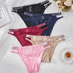 Culottes en dentelle pour femmes avec strass en gros, paillettes noires, sexy, tendance, tanga, sous-vêtements brillants, <span class=keywords><strong>jeune</strong></span> fille élégante, bikini - Product Image 4