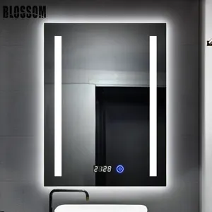 Factory Good Price Bathroom Cabinet Wall Hung Backlit Smart Led Makeup Mirror With Lights