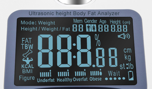 Nhà y tế sử dụng HD LCD kỹ thuật số 5-200kg 80-195cm thành phần cơ thể chiều cao Đo Cân điện tử với giọng nói phát sóng - Product Image 6