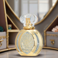 Flacon de parfum en verre plat scellé par sérigraphie de 50 ml, vaporisateur, voyage, portable, incassable, grand format, remplacement