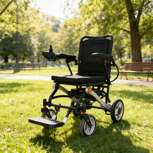 <span class=keywords><strong>Silla</strong></span> <span class=keywords><strong>de</strong></span> <span class=keywords><strong>Ruedas</strong></span> Eléctrica Ligera <span class=keywords><strong>de</strong></span> Aluminio en Oferta, 250W, Motores <span class=keywords><strong>de</strong></span> Freno Electromagnético Dual, Control por Voz, Llantas <span class=keywords><strong>de</strong></span> 8/10 Pulgadas - Product Image 5
