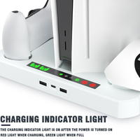 Station d'accueil de charge avec stations de charge de refroidissement Supports de stockage pour support de contrôleur de charge PS5/PS VR2