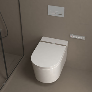 Inodoro inteligente colgante de <span class=keywords><strong>pared</strong></span> de cerámica blanca automático inteligente eléctrico de hotel de gama alta para Baño - Product Image 1