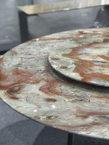 Impresión romana Mesa de comedor de mármol de lujo Mesa de comedor de piedra de lujo - Product Image 4