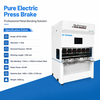 Prensa Plegadora de Chapa Metálica CNC Industrial de Alta Precisión 75T/1250mm, Totalmente Eléctrica con Servocontrol