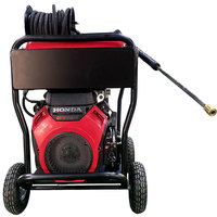Nouvelle nettoyeuse haute pression à eau chaude à essence, robuste, 5000 PSI, sur roues, pour véhicules, camions, usage commercial, nettoyage de graisse et de rouille
