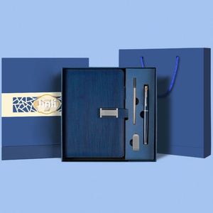 Coffret Cadeau d'Entreprise Haut de Gamme, Cadeaux Promotionnels, Ensemble Cadeau Moderne de Luxe en Cuir PU, Bloc-Notes A5, Coffret Cadeau d'Affaires avec Stylo et Clé USB - Product Image 2