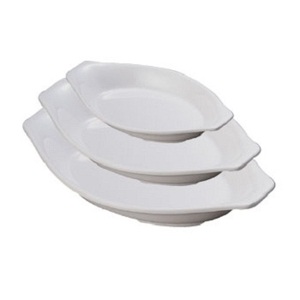 Assiettes de service réutilisables en mélamine en forme de <span class=keywords><strong>bateau</strong></span> banane <span class=keywords><strong>pour</strong></span> crème glacée, desserts, fruits, yaourt, fête - Product Image 1