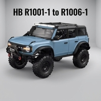 HB R1001-1 à R1006-1 1/10 4WD RC Rock Crawler RTR Moteur 550 Verrouillage de Différentiel Hobbywing 1060 ESC 2S 5CH LED 2 Vitesses pour RC Tout-Terrain