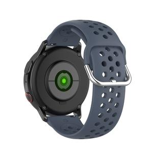 Correa de Reloj de Silicona Deportiva Transpirable con Múltiples Orificios de 20 mm y 22 mm para <span class=keywords><strong>Samsung</strong></span> Galaxy <span class=keywords><strong>Watch</strong></span> de 42 mm y 46 mm Active 2 - Product Image 3