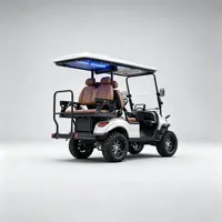 Voiturette de golf électrique de luxe pour 4 passagers, couleur personnalisée, batterie lithium longue portée