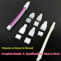Kit de connecteurs pour avion 4x14mm et 5x11mm, embouts pour bande LED néon, bande lumineuse flexible, embouts PVC, accessoires pour bande LED