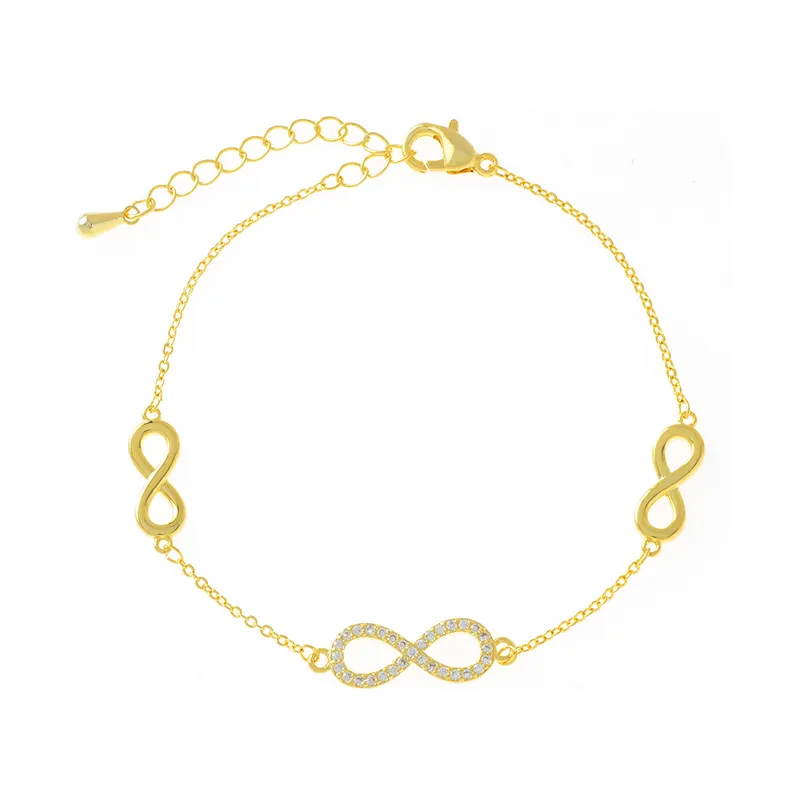 Csja — bracelet en laiton plaqué or pour femmes, bijoux, breloques de luxe, SL60768