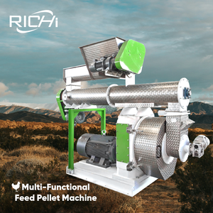 RICHI Hennep Voeder Pelletiseermachine - CE/ISO9001/ATEX Goedkope Pelletiseermachines voor Dierenvoer - Product Image 1