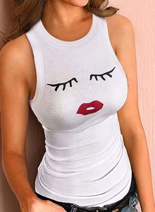 Women's Basic Solid Round Neck Ribbed Tank <b>Top</b> Promotional T-Shirts - Product Image 4