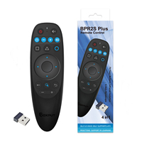 BOXPUT BPR2S Plus 2.4g BT Souris Air Sans Fil Double Mode Télécommande 6 Axes Gyroscope Voix Apprentissage IR OTA pour Android Smart TV Box