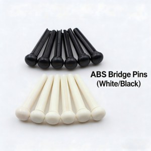 Wholesale Factory Direct ABS Guitar String Pegs, Black White Bridge Pins Universal Acoustic Guitar <b>End</b> Pin Parts - Product Image 6