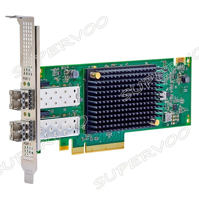 LPe36002-M64 FC Host Bus Adapter 2 / Dual Ports 64GFC Short Wave Optical LC SFP+ PCIe 4.0 X8 LPe36002 HBA Card Original
