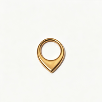 Anneau clicker articulé en titane G23 16G pour septum, nez, daith, hélix, cartilage - Bijou de piercing