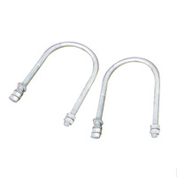 Collier de serrage en U double galvanisé à chaud avec vis et fil – Vente en gros