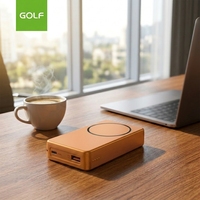 Chargeur mobile mini polymère à charge rapide PD 20W, affichage LED électronique, vente en gros, affichage LED, aimant sans fil, batterie externe 10000mAh