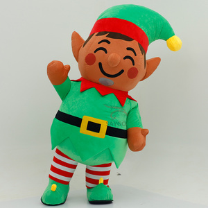 Santa Xmas Inflatable <strong>Elf</strong> Mascot <strong>Costume</strong> for Events Rental 2.2m 2.6m Inflatable <strong>Elf</strong> Christmas Mascot <strong>Costumes</strong> Clothing Sale - Product Image 2