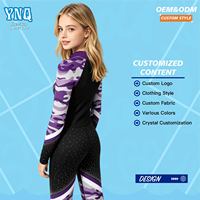 Tenues de cheerleading pour filles, faible MOQ, en tissu Spandex, costumes de cheerleaders pour adolescentes, robe de danse brillante pour le cheerleading