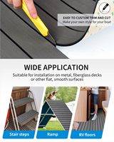 Plancher de bateau Mousse EVA Decking de bateau 3M Ruban auto-adhésif 99786 + Ruban de tapis marin