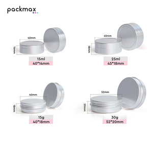 Factory Aluminum Tin Wholesale - Empty Solid Perfume Container Aroma Balm <b>Box</b> Portable <b>Small</b> Jar for Scented Balm - Product Image 2